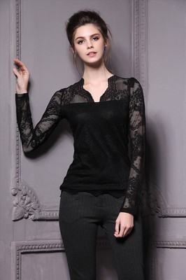 金衣国际 一站式欧洲站深圳精品女装批发，秋冬打底衫与蕾丝衫领航时尚